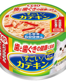 CIAO Chicken & Crabmeat w/ Probiotics and Catechin (Dental Health)