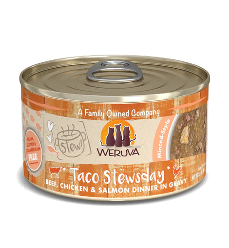 WERUVA Taco Stewsday Beef Chicken & Salmon Dinner in Gravy