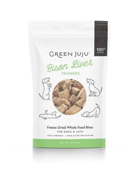 Green Juju Freeze Dried Bison Liver Trainers 3oz