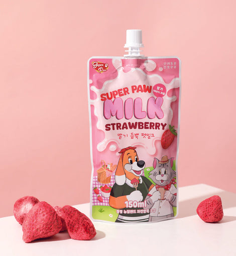 Super Paw Pet Milk Single Pack (Strawberry) 150mL