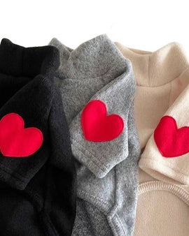 Heart Thin Fleece Sweatshirt