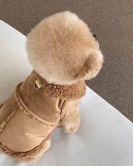 High-Neck Sherpa Fleece Vest