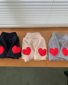 Heart Thin Fleece Sweatshirt