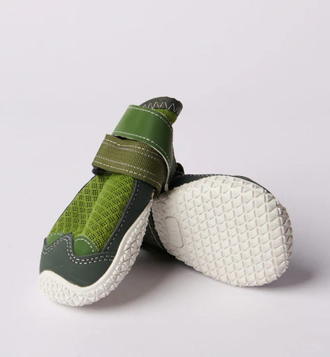 Hot Pavement Pawtector Dog Shoes - Green/Size A