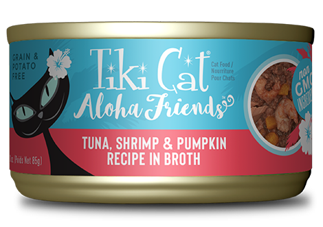 Tiki Cat Aloha Friends Tuna Shrimp & Pumpkin