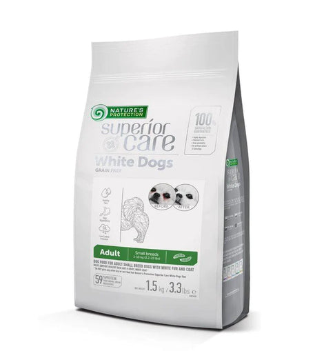 Nature's Protection White Dog Grain Free with Insect Adult 1.5kg