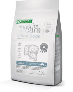 Nature's Protection White Dogs Grain Free - White Fish Adult 1.5kg